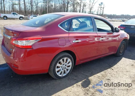 2014 Nissan Sentra Fe+ S/Fe+ Sv/S/Sl/Sr/Sv z USA, uszkodzony, nr VIN 3N1AB7AP7EY260396